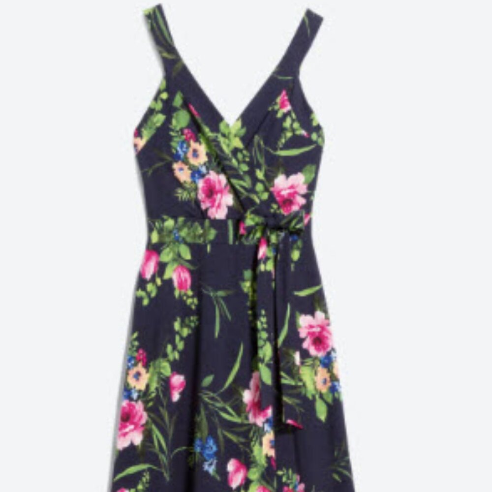 Randa Faux Wrap Knit Maxi Dress